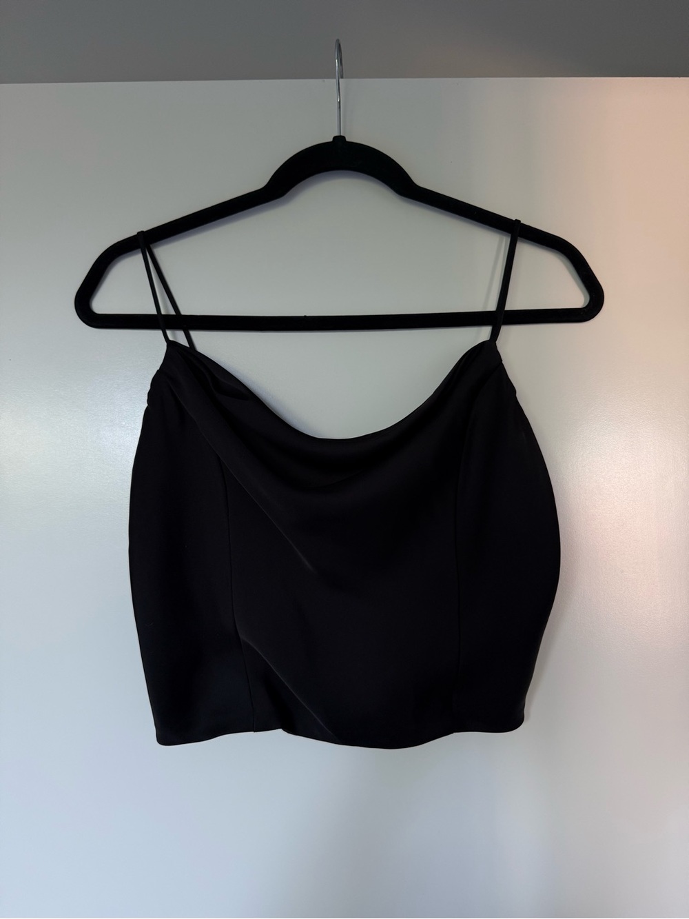 Plenty Black Cowl-Neck Spaghetti Strap Camisole